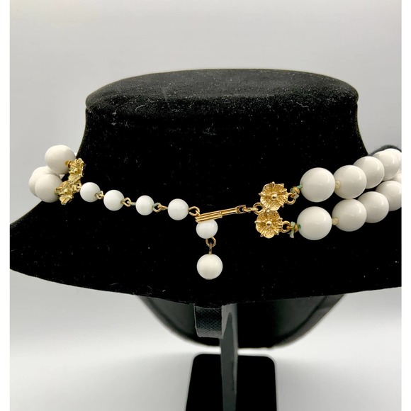 Vintage Coro Lucite 18" Beaded Necklace and Earrings Set - Original Tag - Picture 4 of 10